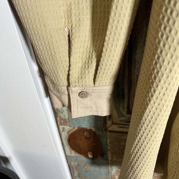 Davi & Dani Tunic V Neck With Hood Large  With Pockets Khaki/Tan/Golden - Picture 6 of 11